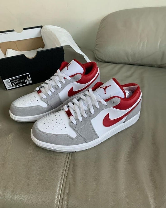 Jordan 1 low Grey/red