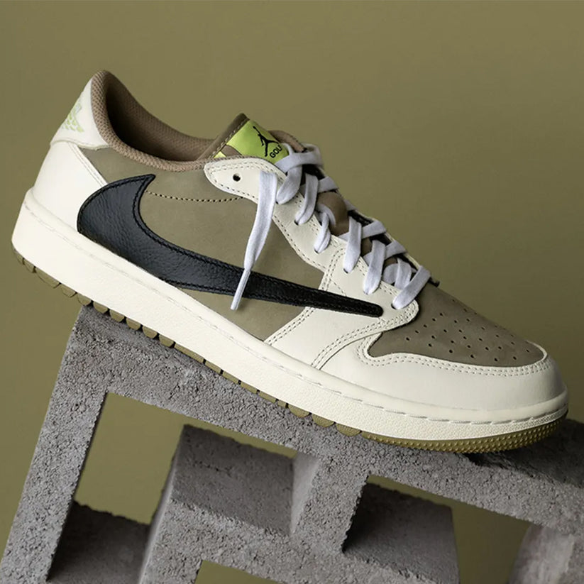Jordan 1 Retro Low Golf Travis Scott Neutral Olive